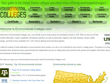 Tablet Screenshot of environmental-colleges.com